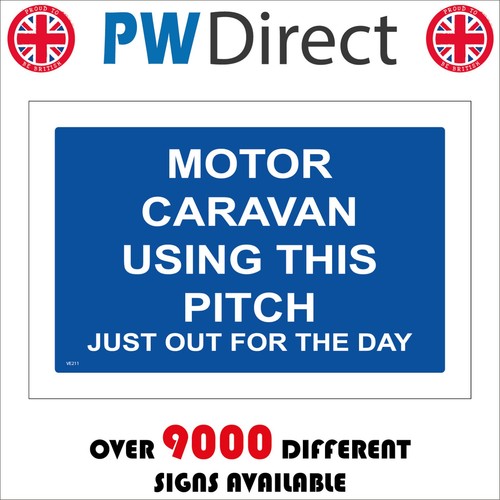 Sign motor caravan using this - sign,