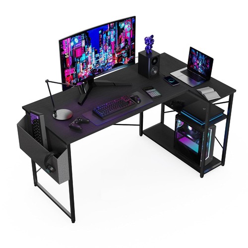 Bexevue shaped gaming desk - l,