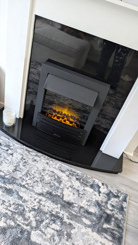 Inset electric fireplace flame - inset,