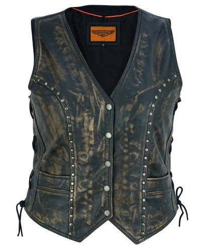 Distressed brown women club - distressed, women's