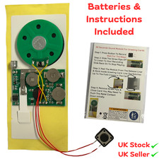 30s Greeting Card Recordable Voice Chip | DIY Sound Module Music | Audio Player