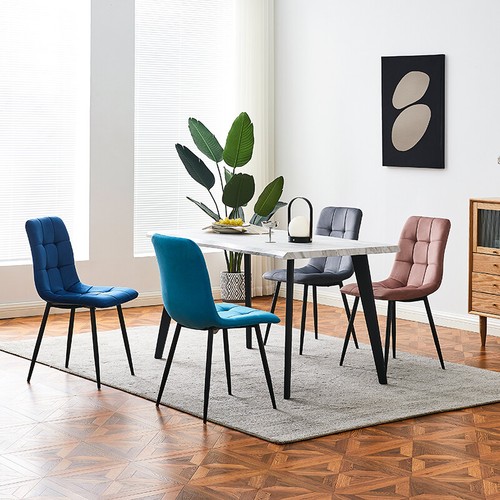 Set velvet dining chair - set,