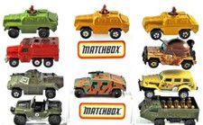 Various MATCHBOX SUPERFAST ARMY MILITARY COMBAT Special Designed Vehicle Mix Lot