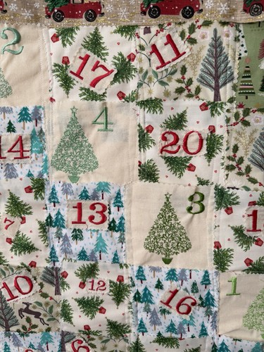 Advent calendar fabric panel - advent,