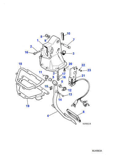 Jaguar genuine brake pedal pad - jaguar,