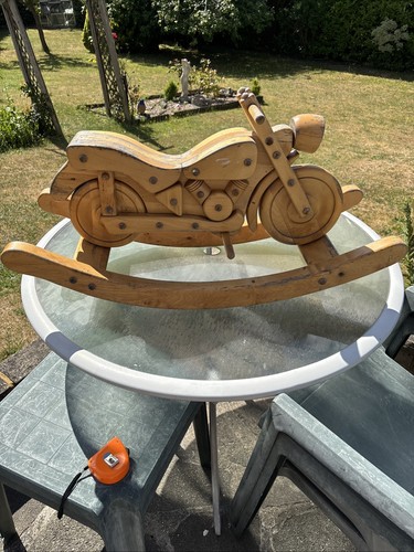 Motorcycle wooden rocker - motorcycle,