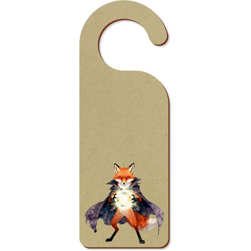 Warlock fox door hanger sign - door,