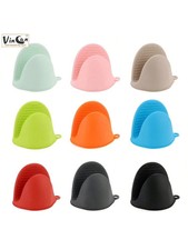 2 Pot Holder Silicone Mitt Gloves Heat Resistant Kitchen Mitten BBQ Oven Cooking