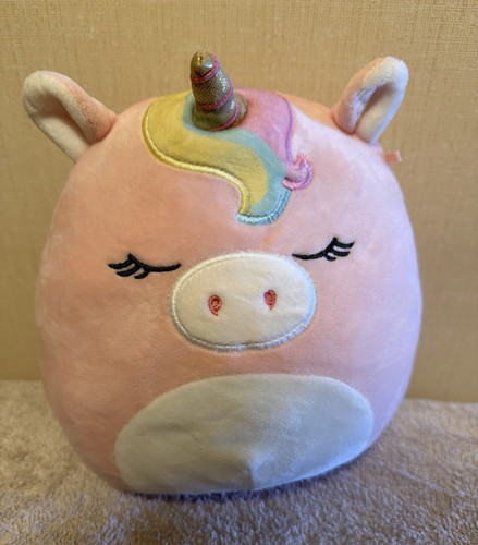 Pink unicorn squishmallow - pink,