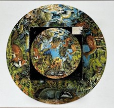 Vintage 1980s 500 Piece Round Circular Jigsaw Puzzle.  Mammals. By Waddingtons.￼