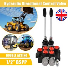 2 Spool Hydraulic Directional Control Valve 11gpm Double Acting Cylinder 40L/min