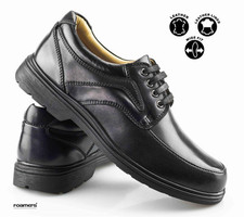 Mens Leather Casual Extra Wide