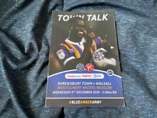 Shrewsbury v Walsall December 2018. 