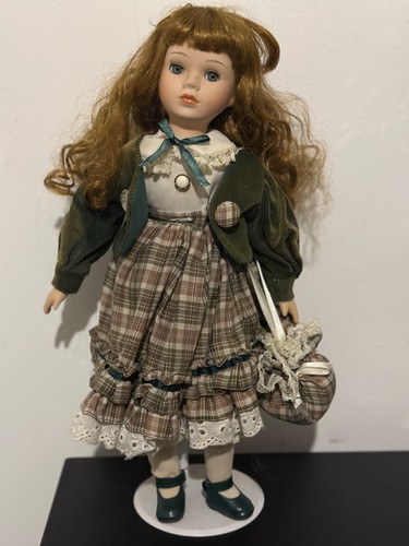 Vintage porcelain doll - vintage,