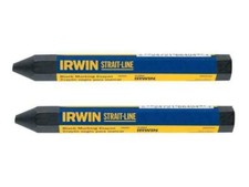 Irwin Strait-Line Crayon Black (Card Of 2) STL666042