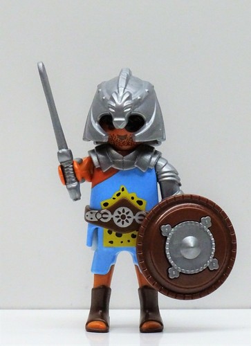 Roman gladiator light blue - roman,