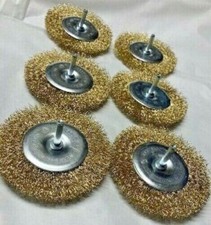 6 x 4" 100mm Flat Wire Wheel Drill Rotary Brush Paint Rust 1/4 Shank