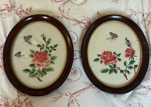 Vtg chinese silk embroidery - silk,