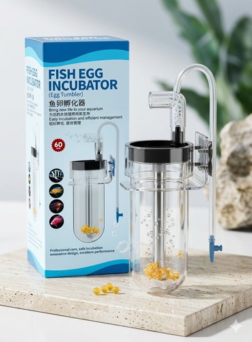 Clear acrylic aquarium egg - acrylic,