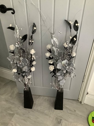 Black silver floor unit - 2x, black/silver