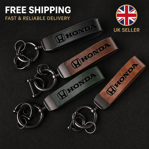 Honda luxury leather keyring - honda,