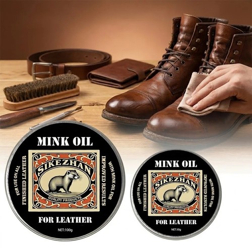 Mink oil leather - oil, cream