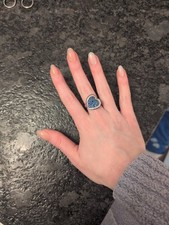 Le Vain Mint Heart Ring 18k