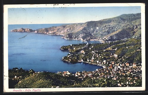Postcard rapallo golfo - postcard, rapallo,