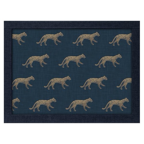Cheetah faux leather lap tray - cheetah,