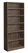 Maine Deep Bookcase - Walnut | Modern Durable Interior Tall Books Organizer
