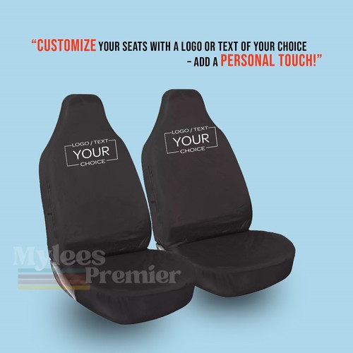 Personalised front seat covers - front,