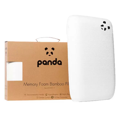 Panda memory foam pillow - pillow, with
