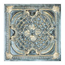 Pressed Tin Ceiling Tile Decorative pvc panel 2'X2' Tiles PL31 Bluish gold 10pcs
