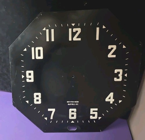 Original 1940 neon clock - original, 1940's
