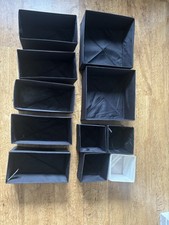 11 SKUBB Drawer Organiser Storage Cloth Box Wardrobe Black Socks Ties Belts