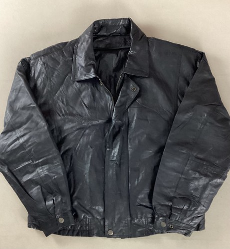 Vintage leather bomber jacket - vintage,