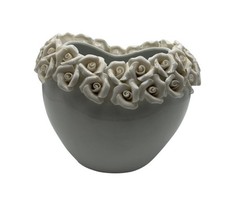 White rose flower vase - rose,