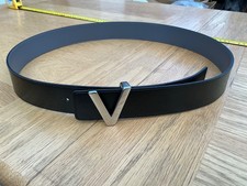 Valentino  Mens 4cm  Belt Black  120cm   ( fits 36” ) New RRP £59