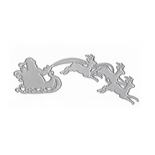 Santa claus deer metal cutting - santa,