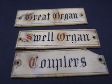 3 antique pipe organ