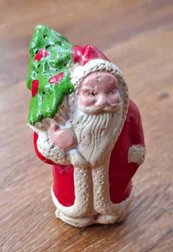 Antique vintage bisque santa - antique/vintage,