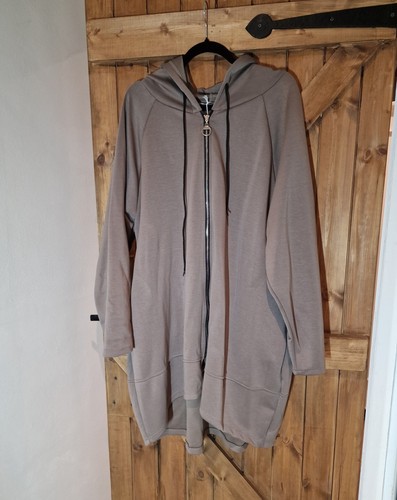 Mocha longline zip thru - longline,