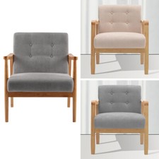 Solid Wood Frame Armchair