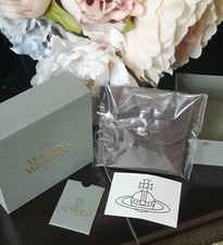 Vivienne Westwood Empty Gift Box Pouch & care Grey Card 10cm gold lettering *NEW