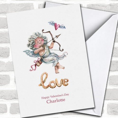 Cute watercolour cupid - cute,