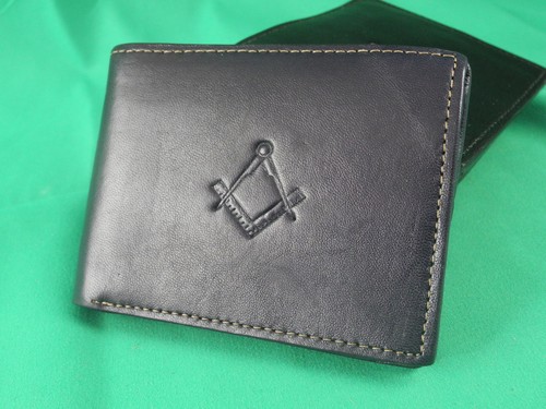 Masonic wallet purse with - masonic,