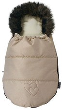 Pram sleeping bag with fur