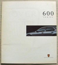 ROVER 600 SERIES Car Sales Brochure 1996 Model