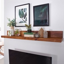 FineBuy Wall Shelf Sheesham