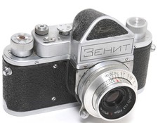 Zenit camera Pre-Series of 1952. w. Industar-22 lens RARE Soviet camera